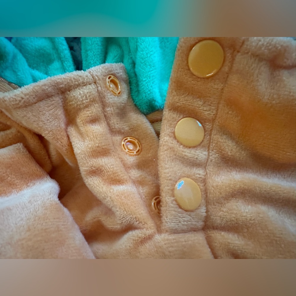 Pumpkin Costume for Baby - Orange and Green. Plush. Super condition! 🎃 - Picture 11 of 11